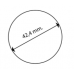 Trapleuning RVS rond - Model C  (per meter)